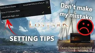 Don't make my Leveling Mistake..From a newbie player| Lost Ark |Setting tips| Beginner's perspective
