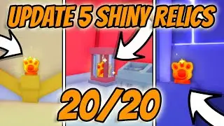 All 20 Shiny Relics In Update 5 Pet Simulator 99