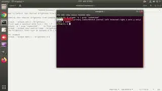 How To Control Monitor Brightness  In Ubuntu?