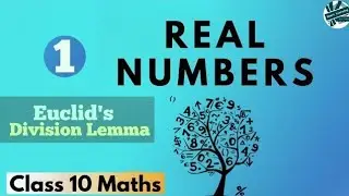 Real Number part 1,Euclid Division Lemma,Algorithm,CBSE Class 10 Mathematics, Chapter 1