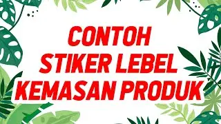 Contoh stiker label kemasan produk, stiker kue kering, stiker kuker, stiker snack dll
