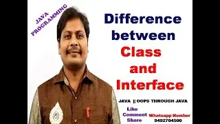 Difference between Class and interface in Java || Class Vs Interface || Interface Vs Class || Java