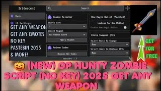 🎃 (NEW) OP Hunty Zombie Script | Get ANY Weapon, ANY Emote & Halloween Sword! (Free, No Key)