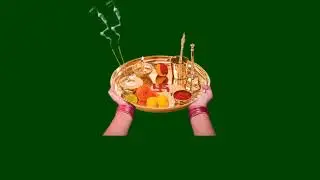 Animated Arti Ki Thali Green Screen ! Green Screen Aarti Ki Thali ! Pooja Ka Thali Green Screen