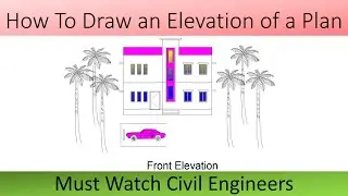 How To Draw an Elevation of a Building Plan in Autocad.