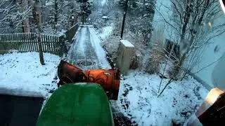 Schnee räumen - ❄️ Winterdienst 20/21 ❄️ - John Deere 3720 🚜
