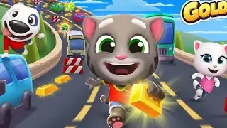 Talking Tom Gold Run : Episode 63 : Run Gold to Chase Thieves / Games Android / iOs