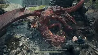 Dragon's Dogma 2 : Dragon Fight : MysticSpear Hand unlock
