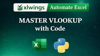xlwings - VLOOKUP an Entire Column in an Excel Workbook with Python | Data Automation