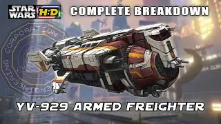 Breakdown of the YV-929 Armed Freighter - Star Wars Hyperspace Database