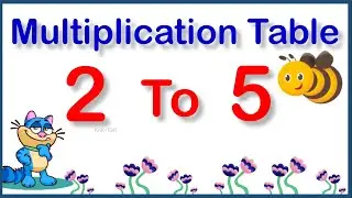 Table of 2 to 5 | Table of Two to Five | Learn Multiplication Table of 2 to 5 | Math's Tables
