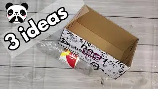 Una Botella Plastica y una Caja de Carton | No imaginas lo que hice con una caja y una botella