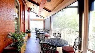 Florida Automated Shade: Fenetex Retractable Dual Screens with Clear Vinyl Weather Curtains 1
