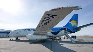 Boeing 737-200 Tour - Walkaround, Cockpit, & Interior - Canadian North Airlines (C-GDPA)