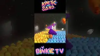 Learn Alphabet and Fruits with Kinetic Sand Bowling Ball Play - Binkie TV  