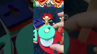 Colorful Puzzle Wooden Building Stackers Toys For Baby / Puzzle  Building Blocks