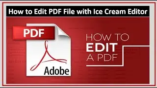 Free Best PDF editor  || Offline PDF editing Easy To Use  || Ice Cream PDF Editor