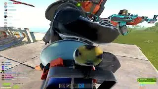 retard gets a megaphone from admins | RUST