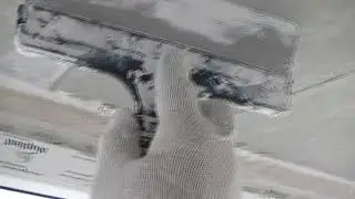 Как нанести первый слой шпаклевки на потолок
