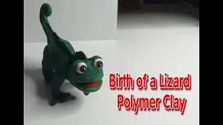 Birth of a Lizard, Polymer Clay