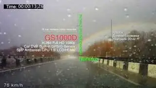 test car DVR GS1000D, test NANOLUX