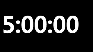 5 Hour Countdown Timer | 5 Hour Timer | 5 Hour Countdown | Alarm Clock | Ambience Sounds