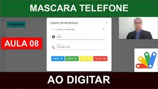 Mascara de Telefone em Campo de Texto Formulário HTML - Apps Script - Planilhas Google - Aula 08