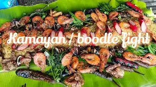 Mukbang with Family/ boodle fight/ Kamayan