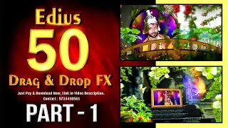 Edius 7,8,9,X 3D Drag & Drop Fx ( Manas Fx 1-50 ) 9734410561