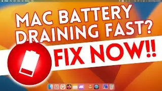 Mac Battery Draining Fast? Quick Tips to Fis It!! MacOS, Air, Pro