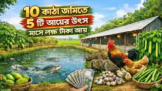 মাত্র ১০-১৫ কাঠা জমির মাস্টারপ্ল্যান! মাসে ১ লাখ টাকা আয় | Integrated Farming 2026