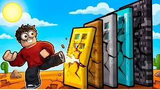 Kicking Doors Until I Unlock MAX POWER in Roblox!