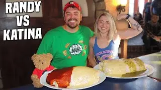 5lb Steak & Chicken Queso Burrito Challenge in My Hometown w/ 