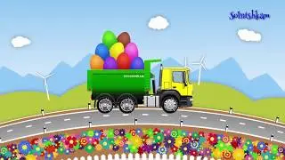Учим овощи и фрукты вместе с грузовичком Мультики про машинки.