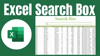 How to Create a Search Box in Excel | Step-by-Step Tutorial