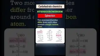 Epimers I Carbohydrate Chemistry I shorts