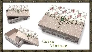 DIY DECORATED BOX | MDF Box Decoration Idea | vintage box