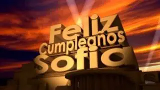 Feliz Cumpleaños Sofia