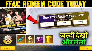 Free Fire Asia Championship Redeem Code Rewards | FF Redeem Code Today | FF Today Redeem Code New