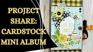 Project Share: Photo Mini Album - Cardstock Paper (No Chipboard)