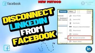 How to disconnect linkedin from facebook on PC/Laptop 2024 | Unlink Linkedin from FB
