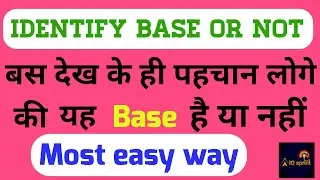 Identify base or not | IQ sprint | chapter - acid base and salt | IQ sprint