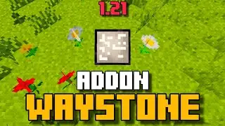 ✨WAYSTONE ADDON for BEDROCK | MINECRAFT PE +1.21 #addons