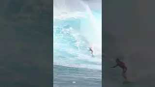 JAWS ALL TIME DEEP BARREL RIDE - ALBEE LAYER #Shorts