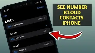 How To see number of contacts on your icloud