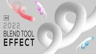 Awesome BLEND TOOL Effect in ADOBE ILLUSTRATOR | 3D Blend Effect in Adobe illustrator | BLEND Effect