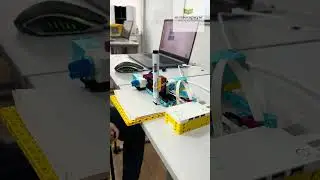 Детский ЧПУ станок на Lego Spike PRIME в Инжинириум МГТУ им Н.Э.Баумана