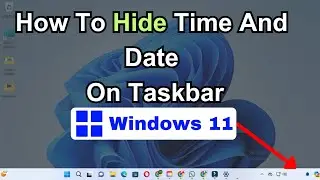how to remove date and time from taskbar | hiding the system date and time