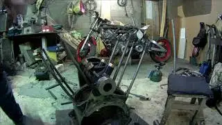 Motorcycle T-40 tips in the studio