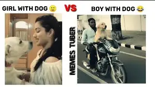 GIRLS WITH DOG US BOYS WITH DOG FUNNYVIDEO #fumny #comady